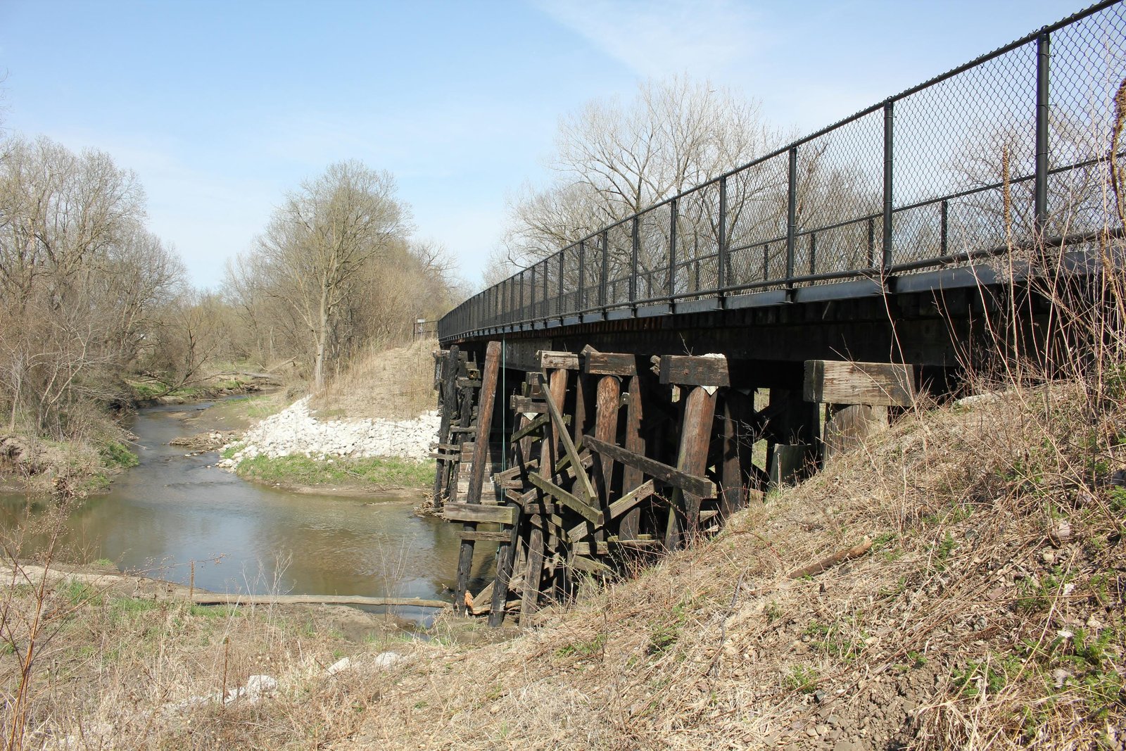 Looking north